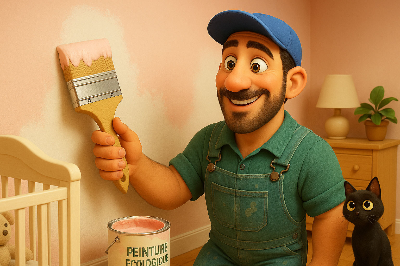 Peinture écologique pour la chambre de bébé